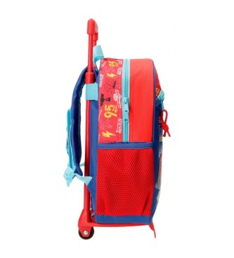 Disney Cars Lets race 33 cm backpack with trolley red