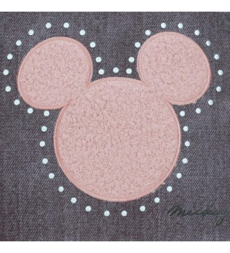 Disney Zaino casual color antracite con borchie Topolino