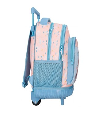 Disney Frozen Believe in the journey backpack on wheels blue