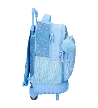Disney Frozen Magic ice blue wheeled backpack
