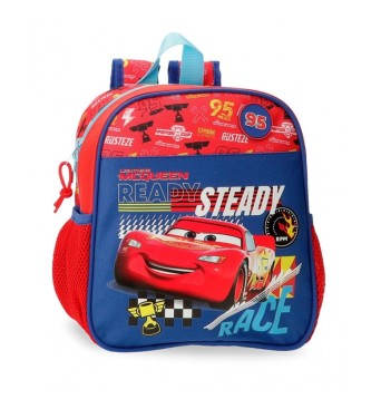Disney Plecak przedszkolny Cars Lets race przystosowany do wózka czerwony
