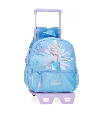 Disney Frozen Magic ice backpack with trolley blue