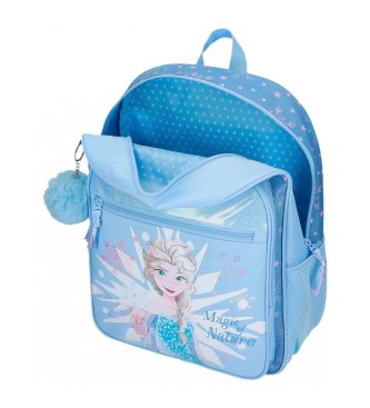 Disney Frozen Magic ice 38cm trolley attachable school backpack blue