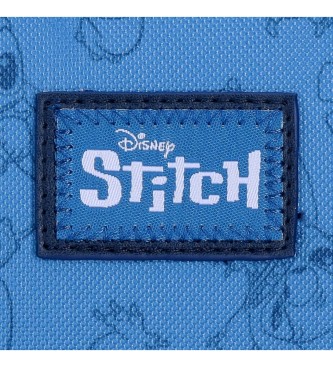 Disney Mala escolar Happy Stitch 40 cm azul marinho