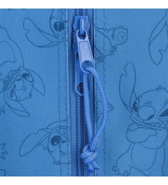 Disney Happy Stitch school backpack two compartments navy