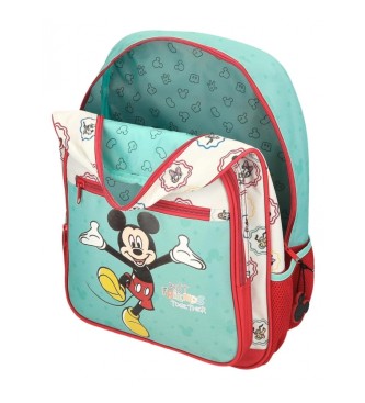 Disney Mickey Os melhores amigos juntos mochila escolar adaptvel a trolley multicor