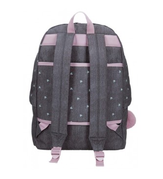 Disney Mickey studs school backpack with computer holder anthracite