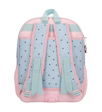 Disney Minnie American darling school backpack 38cm adaptable to trolley blue