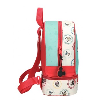 Disney Mickey Best friends together backpack with multicoloured lunch bag