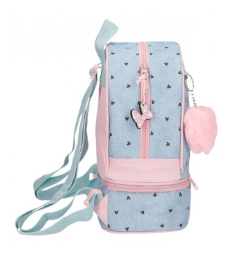Disney Minnie American darling backpack with blue lunch carrier