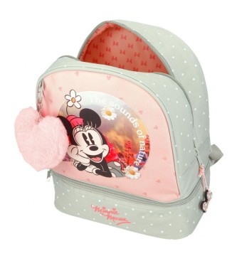 Disney Minnie Wild nature backpack with green lunch carrier