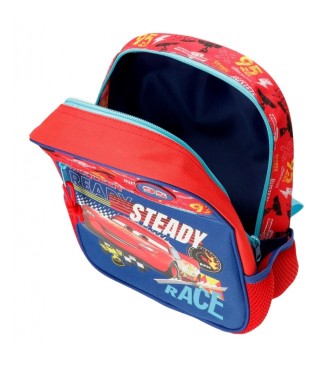 Disney Cars Lets race preschool backpack red