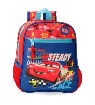 Disney Cars Lets race pre-school backpack adaptable to trolley red
