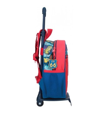 Disney Cars RD Trip 25 cm pre-school backpack with trolley red