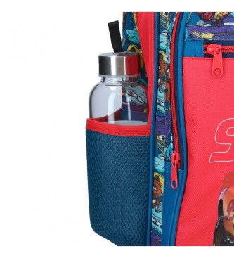 Disney Cars RD Trip 28 cm preschool backpack with trolley red