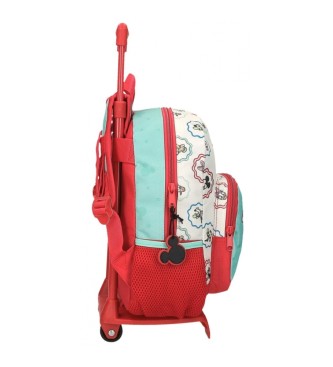 Disney Sac  dos prscolaire Mickey Best friends together avec trolley multicolore