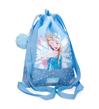 Disney Mochila de saco de gelo Frozen Magic azul