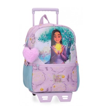 Disney Watch us shine 32 cm backpack with trolley pink