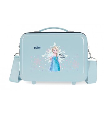 Disney Beauty case adattabile in ABS Frozen Magic Ice blu