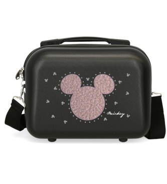 Disney ABS Mickey Studs toilettas aanpasbaar zwart