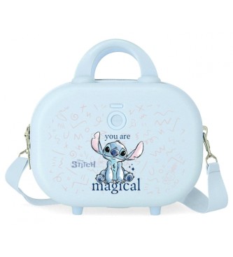 Disney Torba toaletowa ABS Stitch You are magical adaptable jasnoniebieska