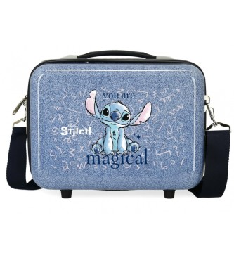 Disney Trousse de toilette Stitch Vous tes magique adaptable bleu 