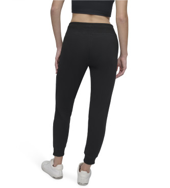 DKNY Calas de cintura alta com logtipo preto