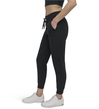 DKNY Calas de cintura alta com logtipo preto