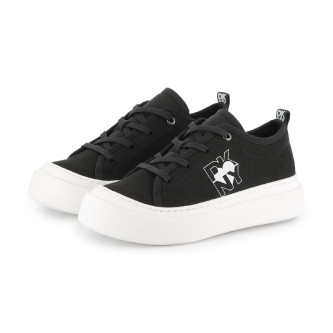 DKNY Sneakers i svart canvas