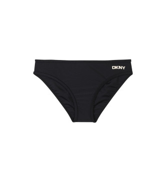 DKNY Bikini z czarnym elastycznym wzorem