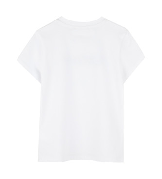 DKNY T-shirt a maniche corte stampata bianca