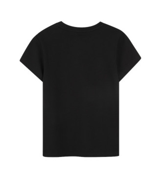 DKNY Svart kortrmad t-shirt med tryck