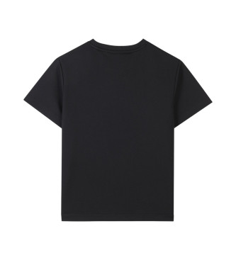 DKNY Logo-Kurzarm-T-Shirt schwarz