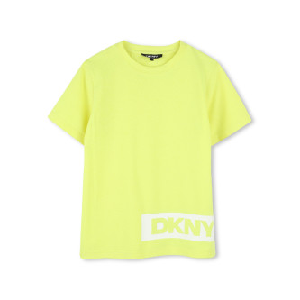 DKNY Maglietta gialla a maniche corte