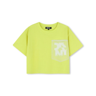 DKNY Maglietta gialla a maniche corte