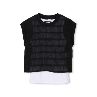 DKNY Top 2 in 1 svart, vit