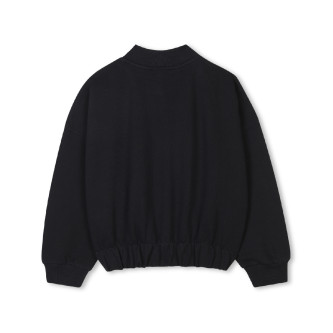 DKNY Cardigan nero in spugna francese