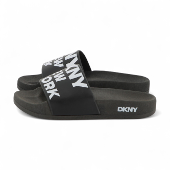 DKNY Chinelos de dedo Logotipo preto