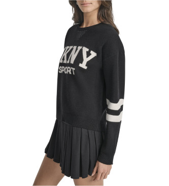 DKNY Maglia a strisce nere
