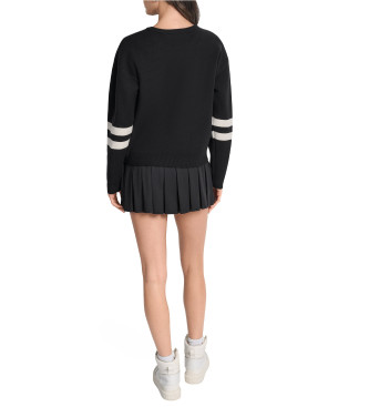 DKNY Maglia a strisce nere