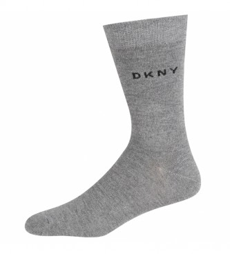 DKNY Confezione da 3 calzini da parete neri, blu navy, grigi