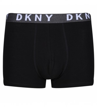 DKNY Confezione da 5 boxer Portland neri, grigi, bianchi, blu navy