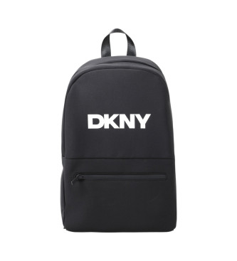 DKNY Nahrbtnik s potiskom logotipa črn