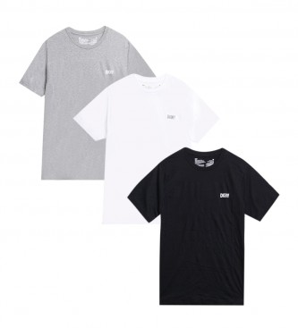 DKNY Confezione 3 magliette Giants nere, grigie e bianche