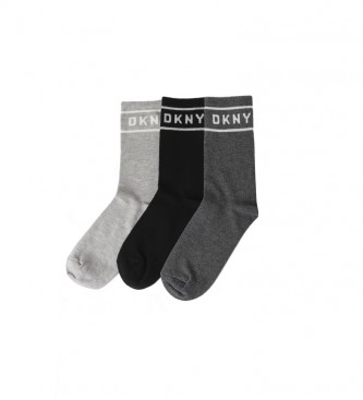 DKNY 3-pack of Alexis socks dark grey, grey, black 