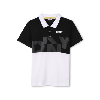 DKNY Polo en piqu noir