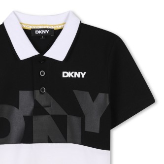 DKNY Polo en piqu noir
