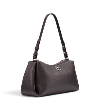 DKNY Mørkebrun Remy-taske