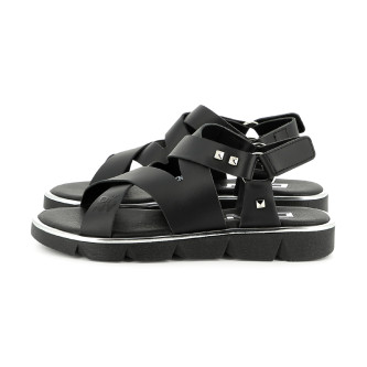 DKNY Sandales en cuir noir