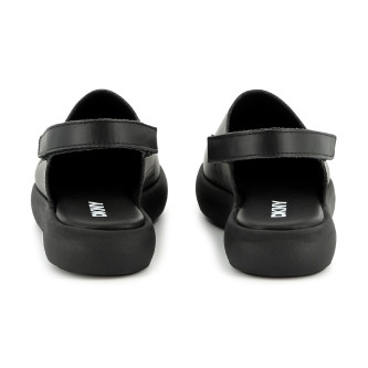 DKNY Black leather sandals